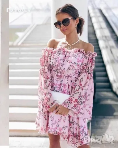 Дамска стилна рокля Различни цветове , снимка 6 - Рокли - 50414215