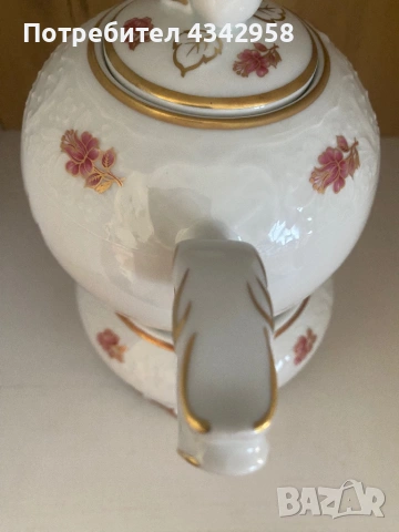 Винтидж чайник с подгряваща поставка Schumann Bavaria.(1960-1970г.), снимка 5 - Антикварни и старинни предмети - 53865556