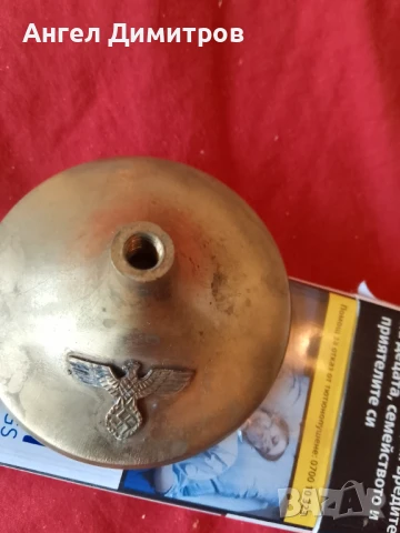 Трети райх страхотен свещник на винт , снимка 2 - Антикварни и старинни предмети - 51118841