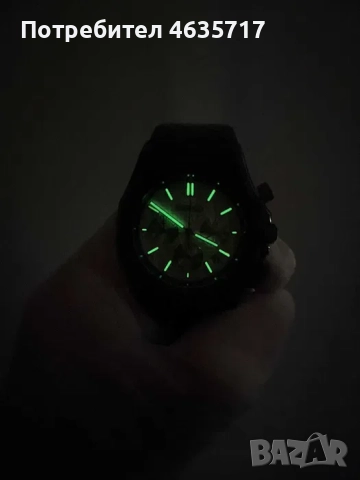 Часовник Seiko Royal Chrono Black (mod), снимка 7 - Мъжки - 52220297