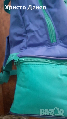 раница много плътна, двойна с изолация между пластовете, стабилен промазан плат, внос от Дания, снимка 6 - Раници - 53151760
