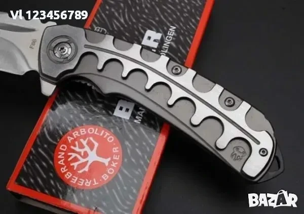 Чудесен сгъваем нож BOKER F86 размери 98х231, снимка 2 - Ножове - 53840782