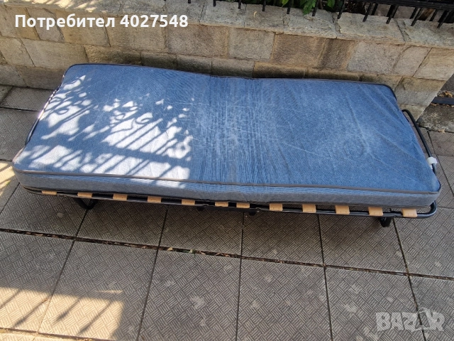 Сгъваемо походно легло с матрак, снимка 3 - Къмпинг мебели - 51587973