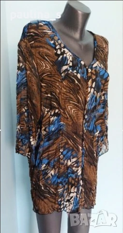 Четири различни броя / Маркова лятна туника от ефирен шифон  , снимка 8 - Туники - 36144388