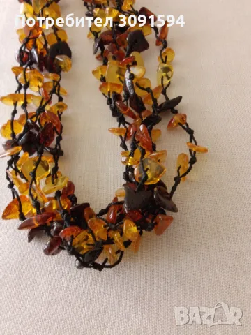 кехлибарено колие микс -22грама, снимка 5 - Антикварни и старинни предмети - 47788744