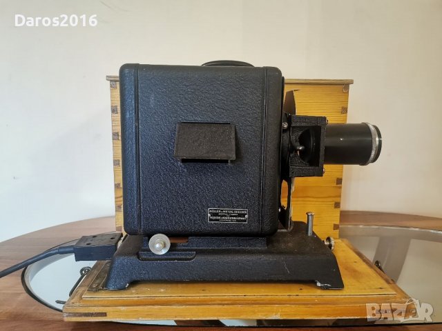 Прожекционен апарат Muller /Wetzig Dresden , снимка 2 - Антикварни и старинни предмети - 39893046