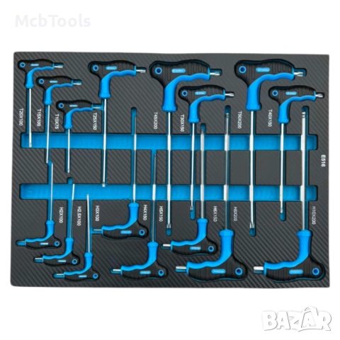 Професионален шкаф с инструменти Stahlmayer – 7 чекмеджета, неръждаем плот, 251 части, снимка 5 - Други инструменти - 52242547