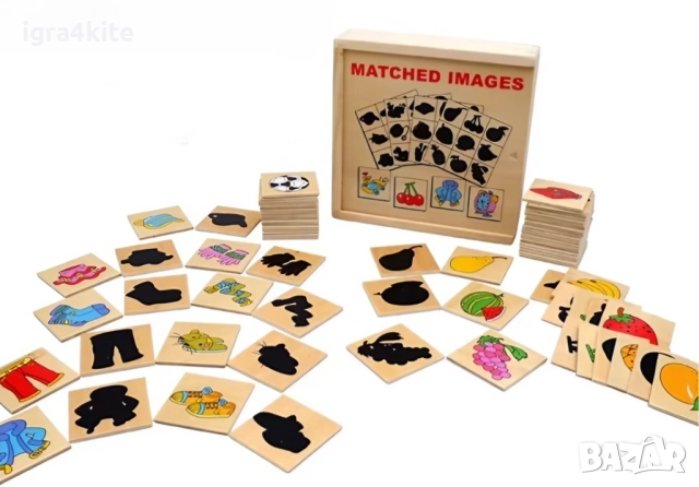 Игра на сенки Стем Монтесори Образователна асоциация и игра за памет, снимка 14 - Образователни игри - 51725740