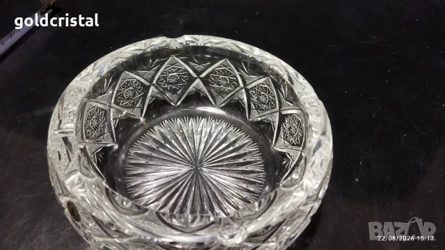 кристален пепелник , снимка 7 - Антикварни и старинни предмети - 55772476