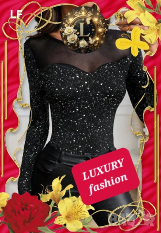 Дамски блузи с кристали и блясък