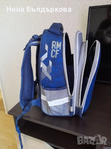 Ученическа раница за 1 клас Реал Мадрид + несесер цената му е 10лв , снимка 15 - Раници - 51264609
