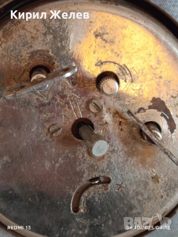 Стар механичен будилник СССР рядък за части ремонт КОЛЕКЦИЯ 44035, снимка 6 - Антикварни и старинни предмети - 51958248