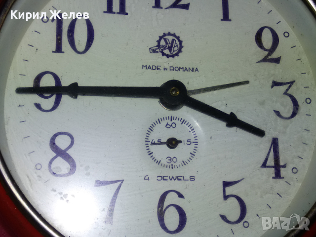 VICTORI MADE in ROMANIA Стар РЯДЪК РУМЪНСКИ КОЛЕКЦИОНЕРСКИ МЕХАНИЧЕН БУДИЛНИК 54321, снимка 17 - Антикварни и старинни предмети - 44549389