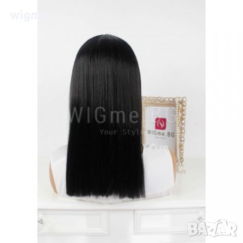 Черна перука с бретон Лера, снимка 4 - Аксесоари за коса - 33797964