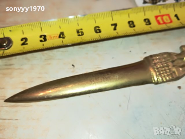 ЗЛАТЕН НОЖ ВНОС ФРАНЦИЯ 1512221941, снимка 8 - Антикварни и старинни предмети - 39022687