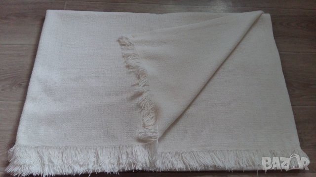 НЕМСКА ДЕБЕЛА БЯЛА ПОКРИВКА С РЕСНИ, снимка 7 - Покривки за маси - 41046587