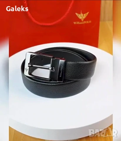 Мъжки официален колан за Панталони WilliamPAUL LEATH* Естествена телешка кожа!, снимка 6 - Колани - 50972897