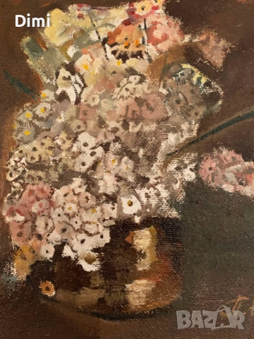 ПЕТЪР НЕНОВ масло/натюрморт, снимка 2 - Картини - 52837678