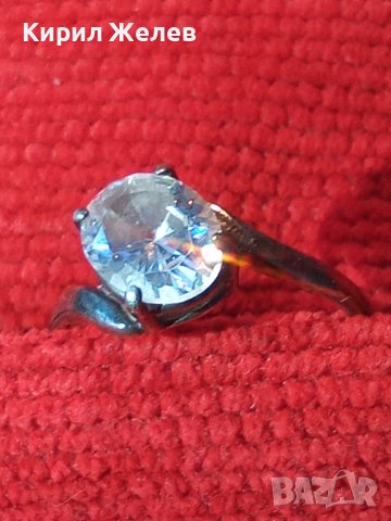 СКЪПОЦЕНЕН СРЕБЪРЕН МОДЕН ПРЪСТЕН СРЕБРО 925 с ЮВЕЛИРНО ФАСЕТИРАН БЛЕСТЯЩ КРИСТАЛ 34375, снимка 2 - Пръстени - 39666623