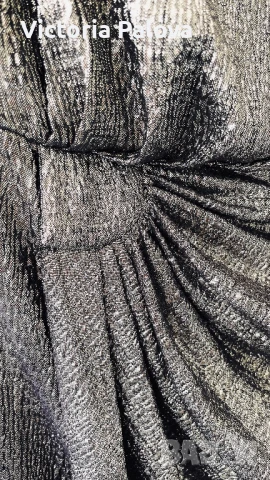 Коктейлна златисто- сребриста  рокля  LAURA , снимка 7 - Рокли - 50506890