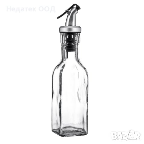 Бутилка за олио и оцет с предпазна капачка, Стъклена, 160 мл