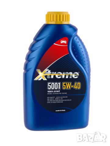 Моторно масло Xtreme 5001 5W40 5л, снимка 2 - Аксесоари и консумативи - 42129331