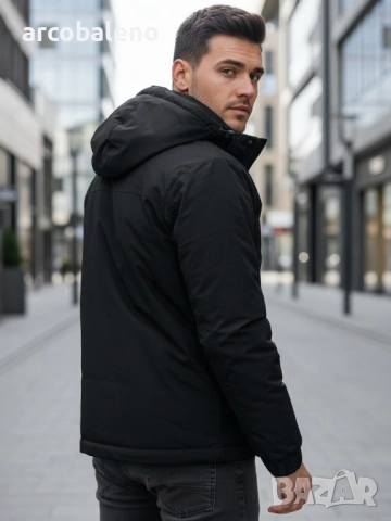 Мъжко зимно яке с качулка, 2цвята , снимка 5 - Якета - 52924040