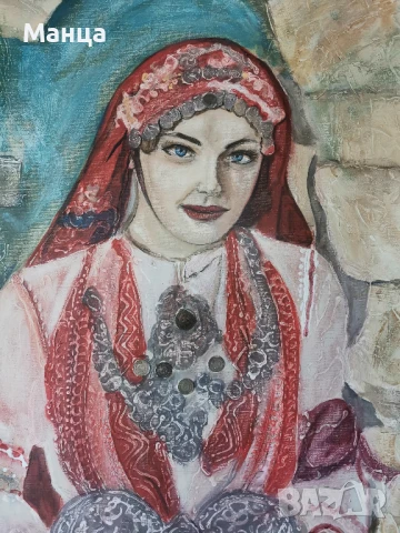 Голяма авторска картина масло, снимка 3 - Картини - 50945623