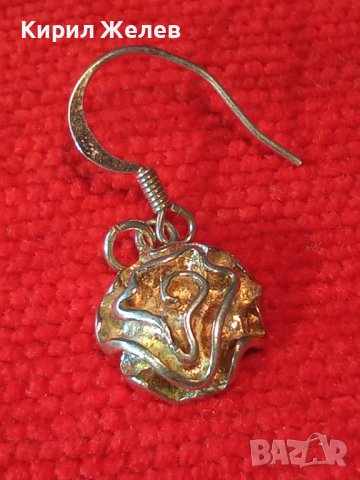 НЕЖНА ФЛОРАЛНА СРЕБЪРНА ОБЕЦА СРЕБРО 925 РОЗИЧКА 38293