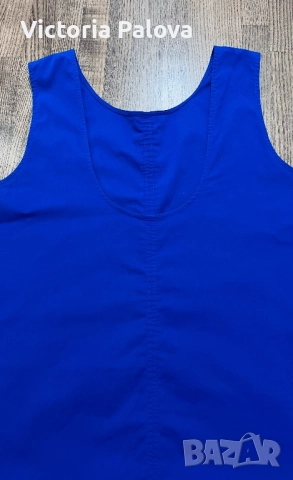 Яркосиня дълга рокля COS  Швеция, снимка 9 - Рокли - 52105066