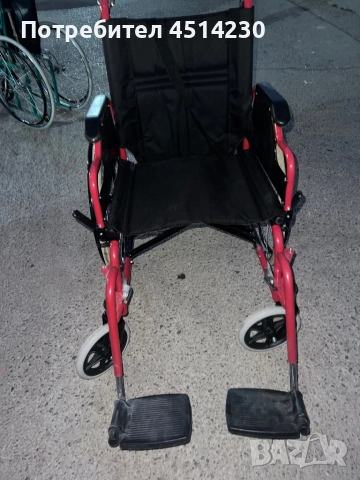 Инвалидна количка – стабилна, сгъваема, отлично състояние, снимка 2 - Инвалидни колички - 52849524