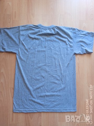Памучна мъжка сива тениска Борти размер L и 2XL, снимка 3 - Тениски - 41832780