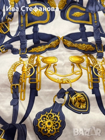 Нова елегантна маркова оригинална пола Hermes 100 % памук памучна , снимка 4 - Поли - 51779563