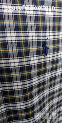 Polo Ralph Lauren Mens Strech Oxford Checked Long Sleeve Shirt Size XXL Slim Fit, снимка 10 - Ризи - 52949355