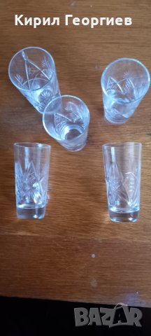 Кристални чаши за ракия , снимка 2 - Чаши - 44339318