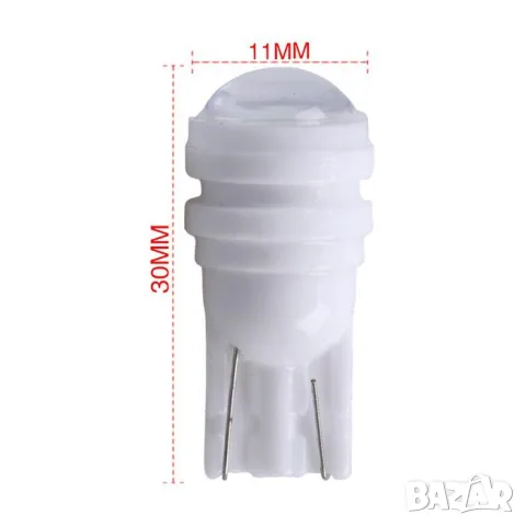 LED крушки T10 12V 6000K 2 броя, снимка 3 - Аксесоари и консумативи - 55865074