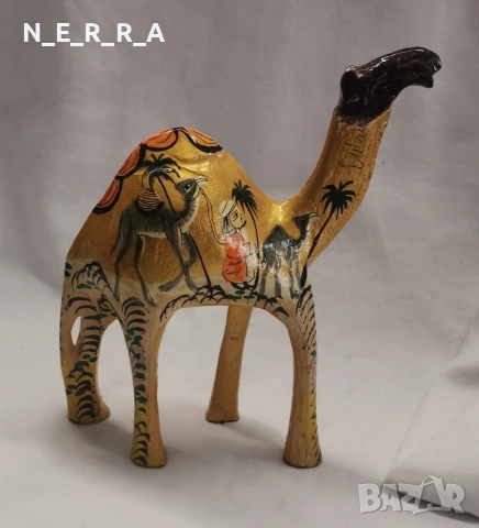 Дървена фигура на камила, снимка 4 - Статуетки - 52611990