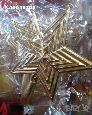 Коледна декорация - камбанки и коледни звезди, снимка 4 - Декорация за дома - 52666508