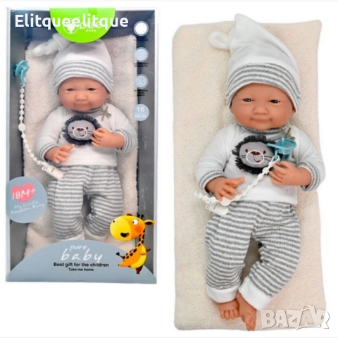 Реалистичо бебе с реални размери 48 см, снимка 3 - Кукли - 52288724