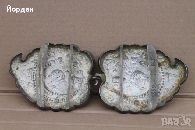 Сребърна възрожденска пафта, снимка 9 - Антикварни и старинни предмети - 53862888