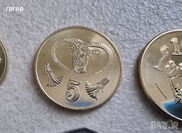 Монети . Кипър .1,2,5, 10 ,20 и 50 цента. 6 бройки., снимка 4 - Нумизматика и бонистика - 42425286
