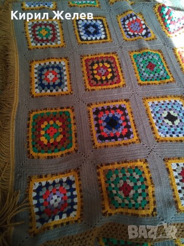 Каре постелка плетена 26009