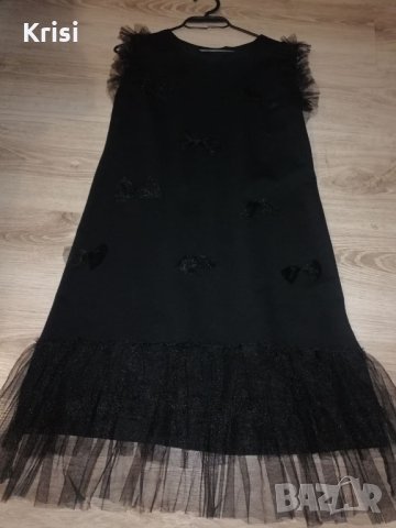 Черна модерна рокля