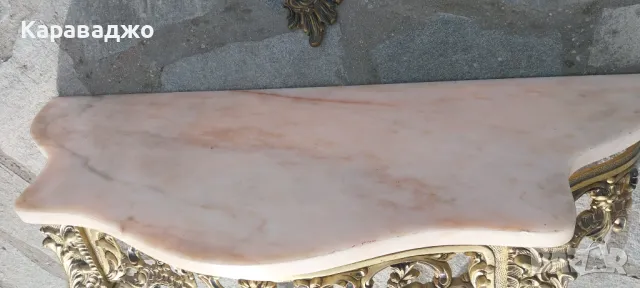 Бронзова Конзола/Огледало, снимка 6 - Огледала - 49442456