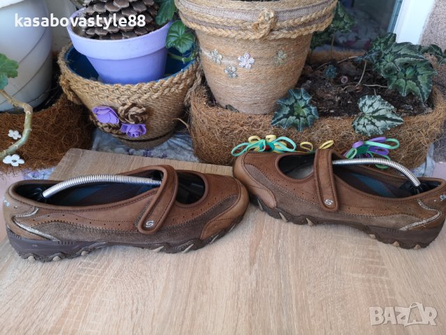 Обувки Skechers 40.5н.Естествена кожа, велур , снимка 6 - Дамски ежедневни обувки - 40013735