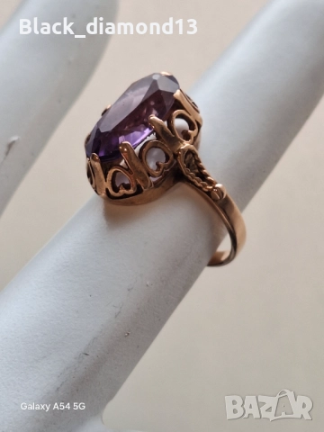 Златен Руски пръстен, снимка 3 - Пръстени - 52823709