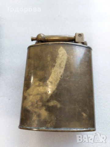 Стара рядка автентична бензинова посребрена запалка, снимка 15 - Колекции - 53645392