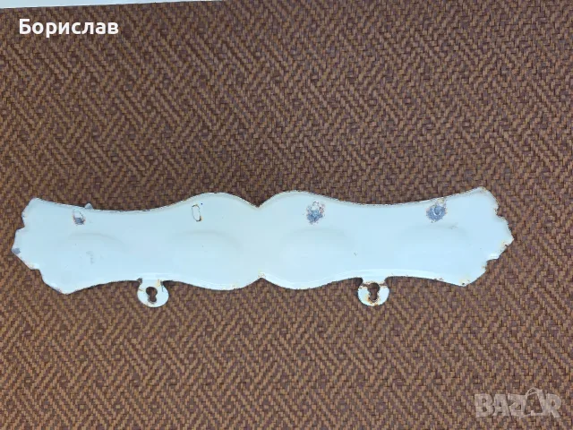 Емайлирана закачалка - ретро, снимка 5 - Антикварни и старинни предмети - 55930560
