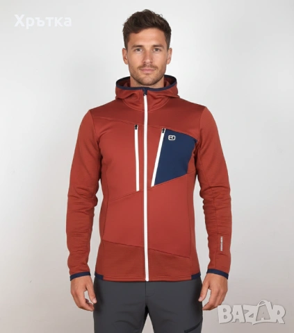 Ortovox Fleece Grid - Оригинално мъжко горнище размер L