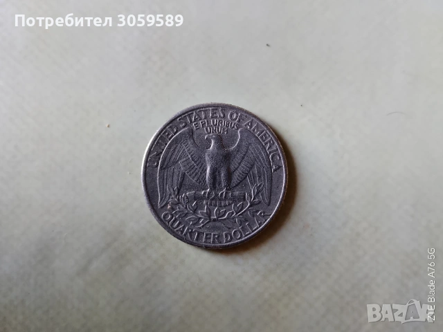 Quarter Dollar 1981, снимка 2 - Нумизматика и бонистика - 53763006